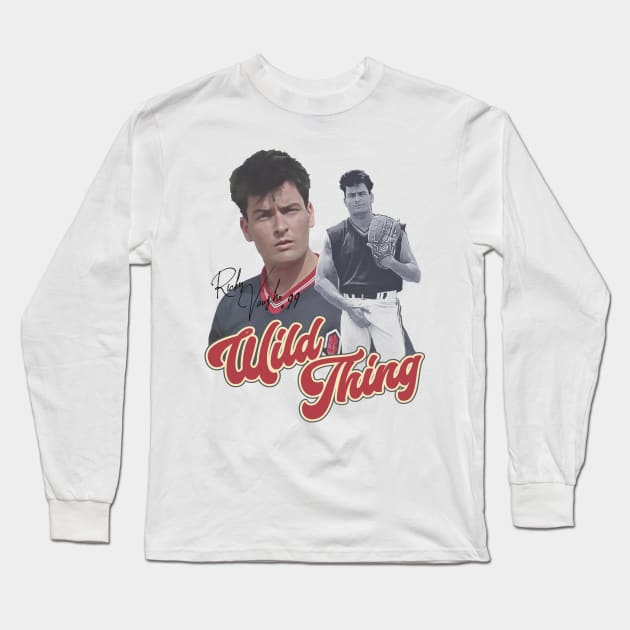 Ricky 'Wild Thing' Vaughn Long Sleeve T-Shirt by darklordpug